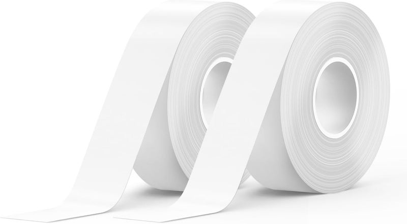 SUPVAN Label Maker Tape E10 Adapted Label Print Paper Refill Size 2 Packs Continous 0.59inx19.68ft Thermal Laminated Waterproof Self-Adhesive Multipurpose Labeling Tape Replacement - Image 1
